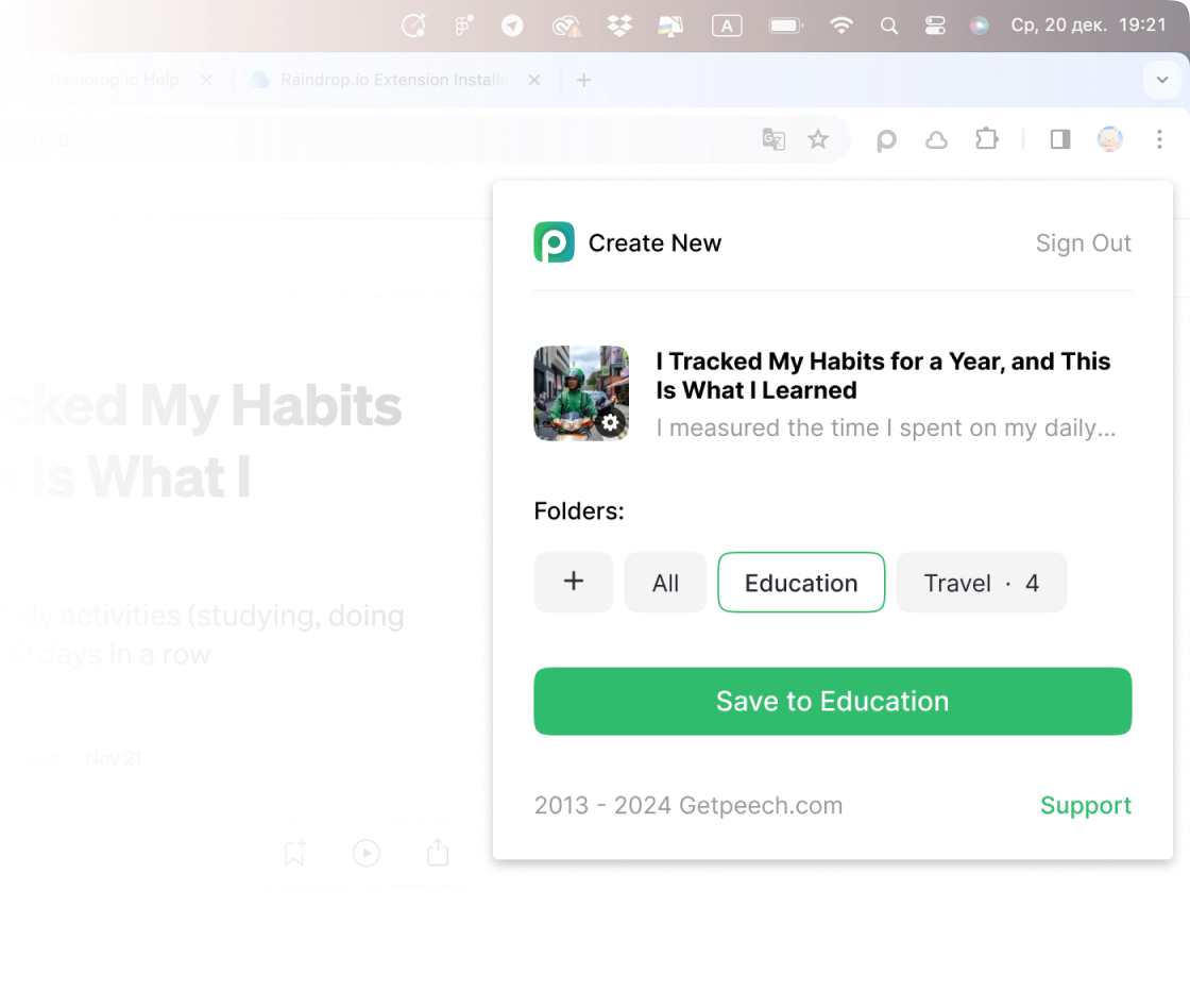 Peech Chrome Extension